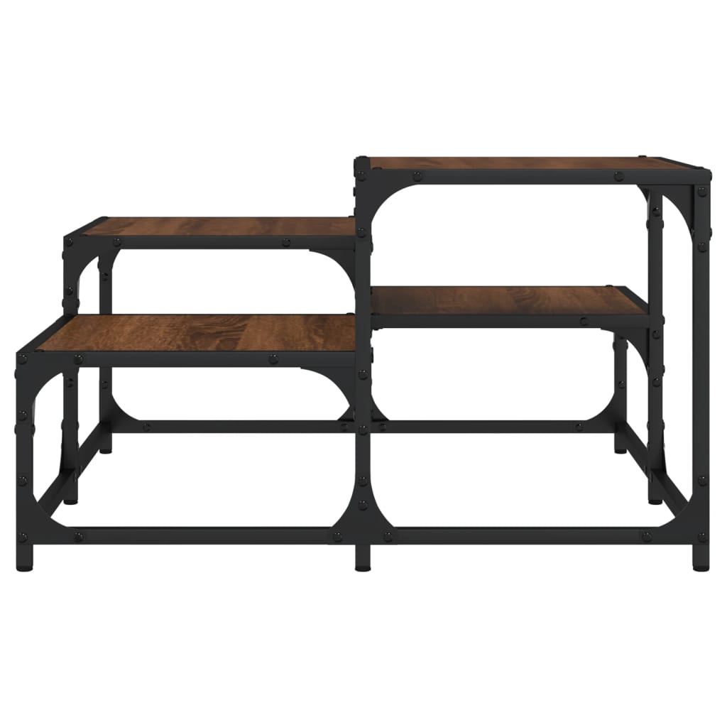 vidaXL Coffee Table Brown Oak 68x68x40 cm Engineered Wood
