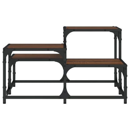 vidaXL Coffee Table Brown Oak 68x68x40 cm Engineered Wood