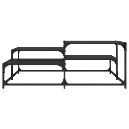 vidaXL Coffee Table Black 107x107x40 cm Engineered Wood