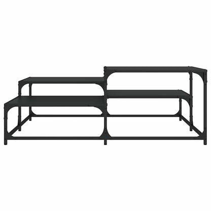 vidaXL Coffee Table Black 107x107x40 cm Engineered Wood