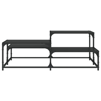 vidaXL Coffee Table Black 107x107x40 cm Engineered Wood