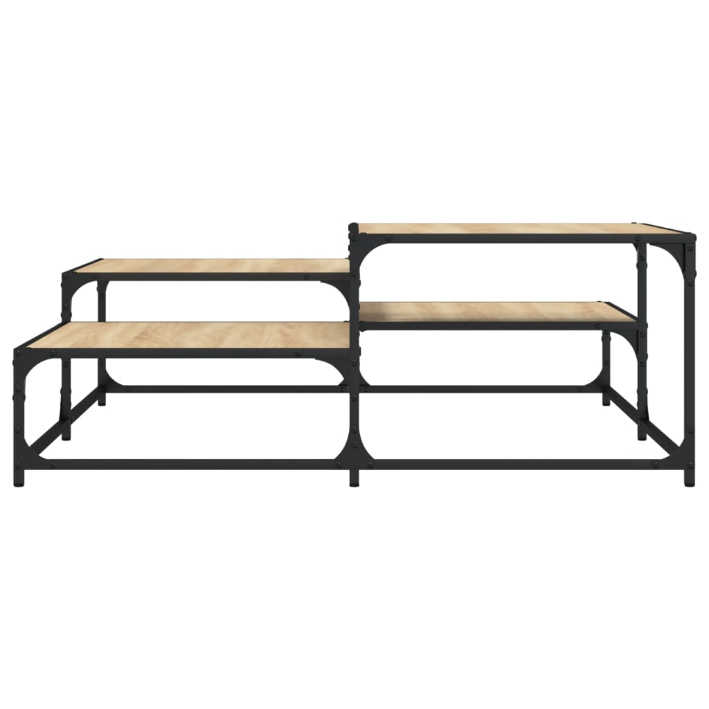 vidaXL Coffee Table Sonoma Oak 107x107x40 cm Engineered Wood