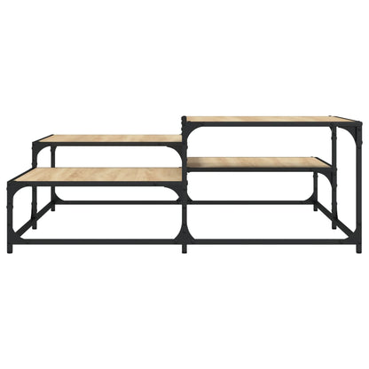 vidaXL Coffee Table Sonoma Oak 107x107x40 cm Engineered Wood