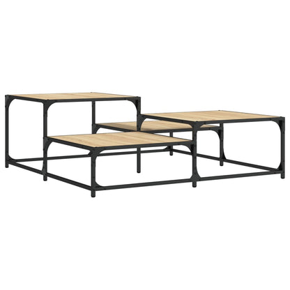 vidaXL Coffee Table Sonoma Oak 107x107x40 cm Engineered Wood