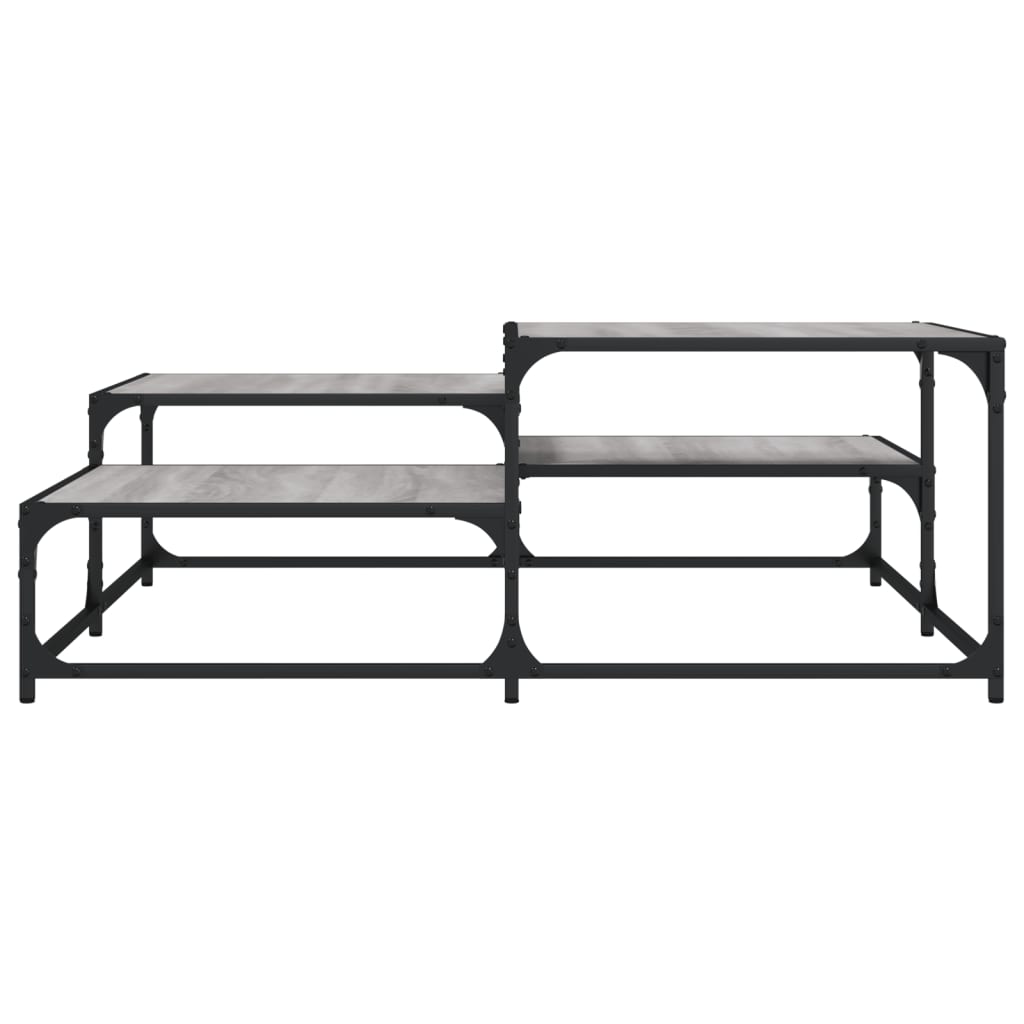 vidaXL Coffee Table Grey Sonoma 107x107x40 cm Engineered Wood