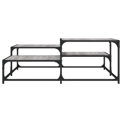 vidaXL Coffee Table Grey Sonoma 107x107x40 cm Engineered Wood