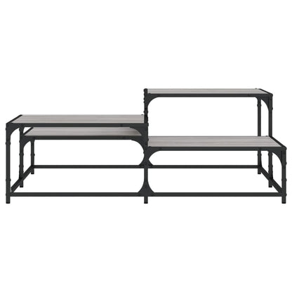 vidaXL Coffee Table Grey Sonoma 107x107x40 cm Engineered Wood