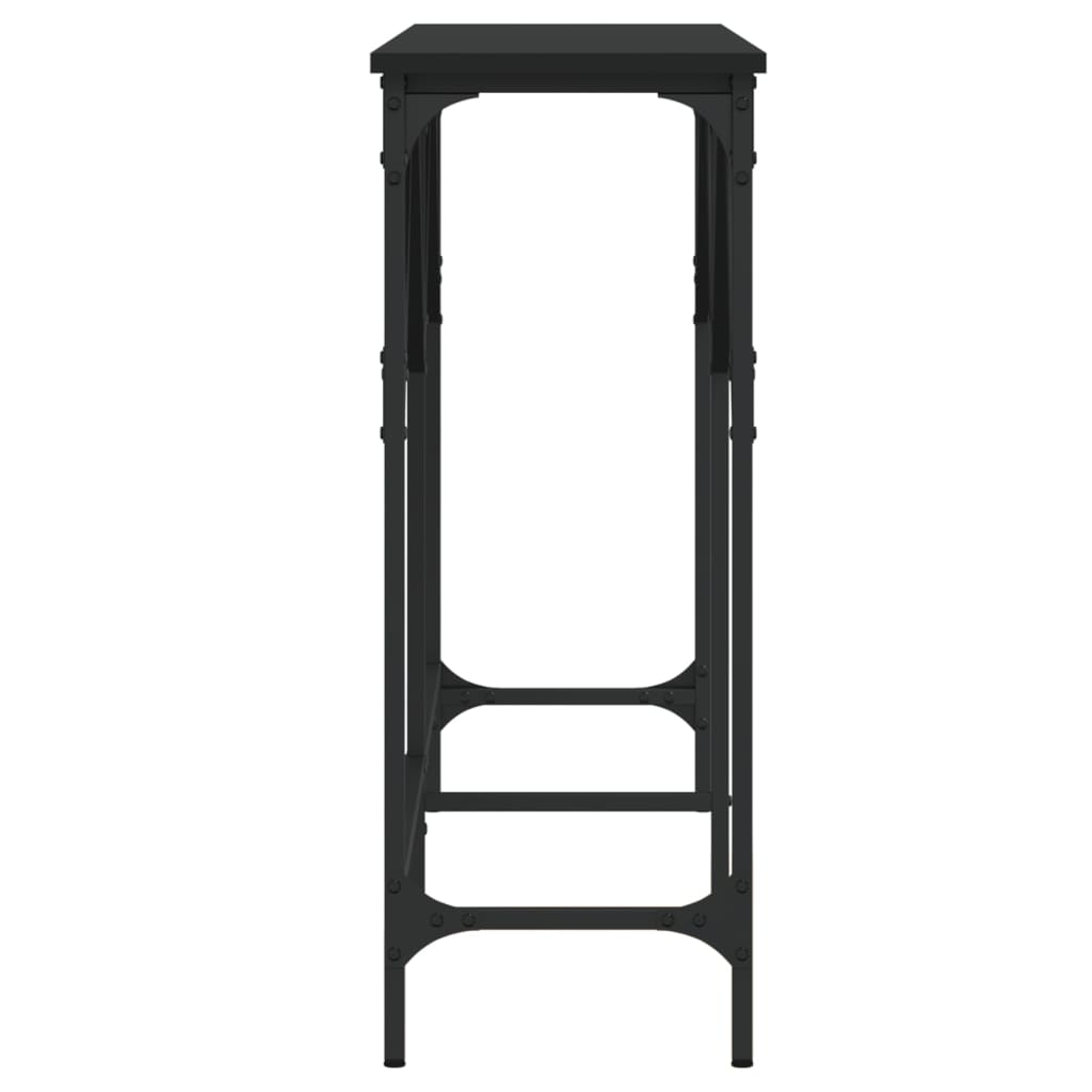 vidaXL Console Table Black 140x29x75 cm Engineered Wood