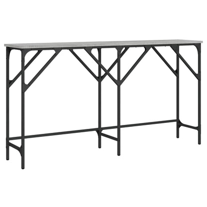 vidaXL Console Table Grey Sonoma 140x29x75 cm Engineered Wood