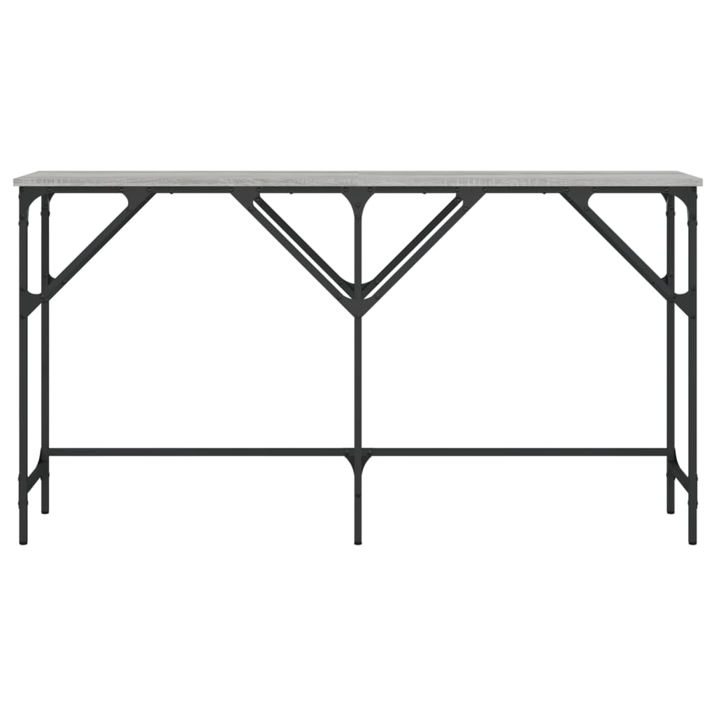 vidaXL Console Table Grey Sonoma 140x29x75 cm Engineered Wood