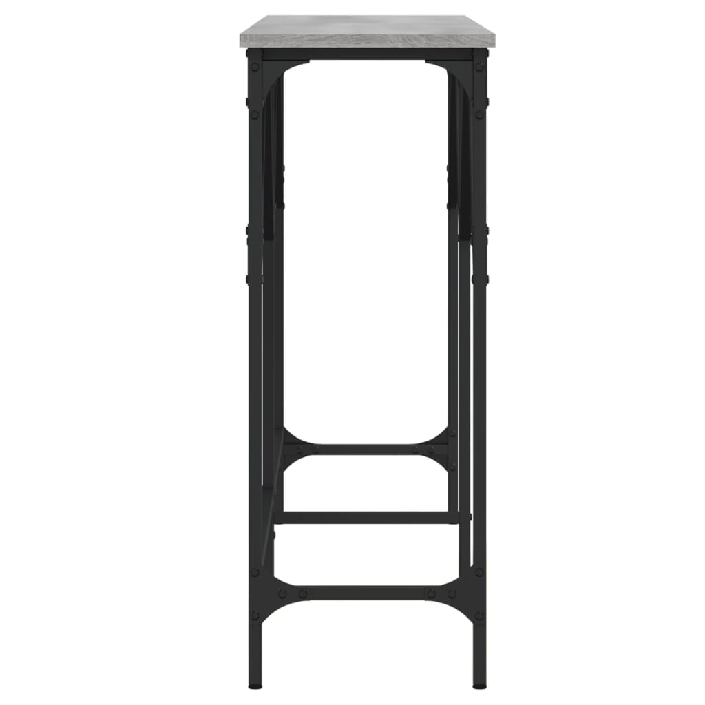 vidaXL Console Table Grey Sonoma 140x29x75 cm Engineered Wood