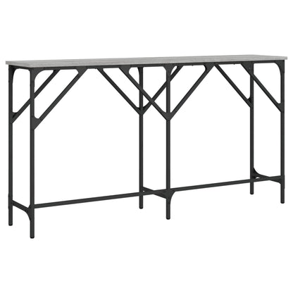 vidaXL Console Table Grey Sonoma 140x29x75 cm Engineered Wood