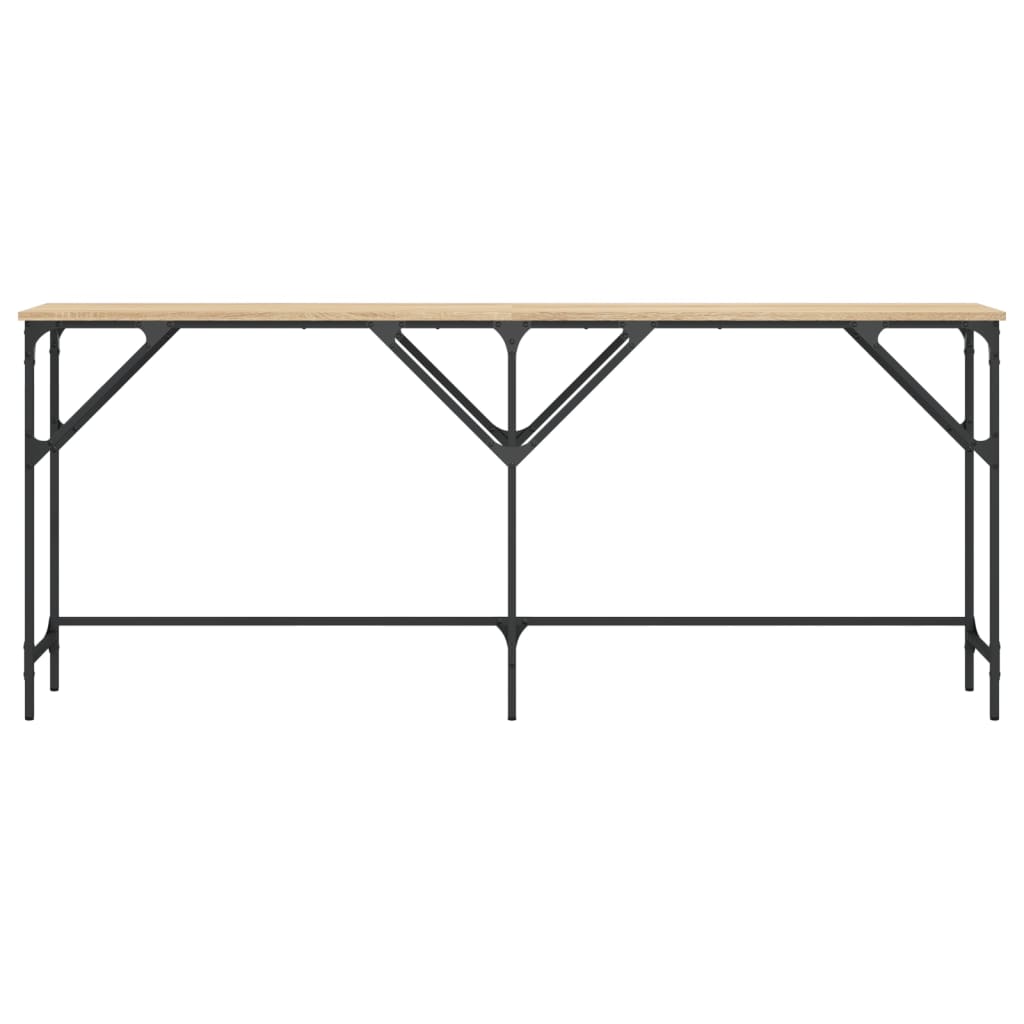 vidaXL Console Table Sonoma Oak 180x29x75 cm Engineered Wood