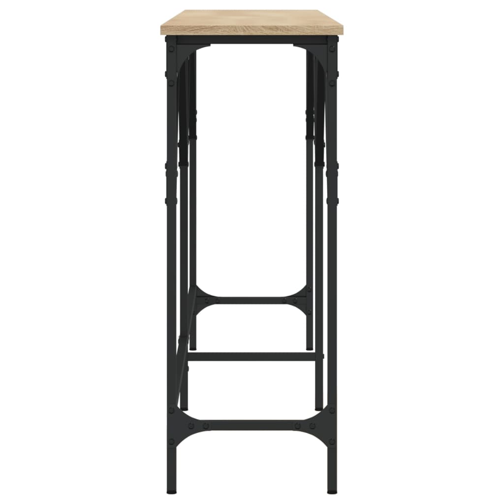 vidaXL Console Table Sonoma Oak 180x29x75 cm Engineered Wood