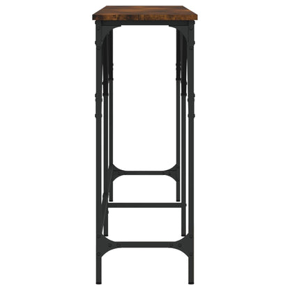 vidaXL Console Table Smoked Oak 180x29x75 cm Engineered Wood