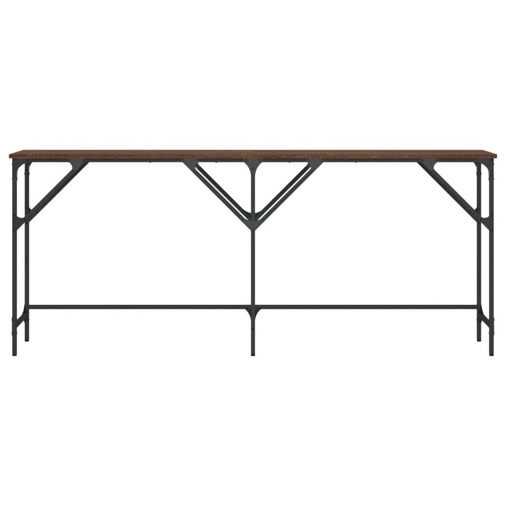vidaXL Console Table Brown Oak 180x29x75 cm Engineered Wood