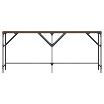 vidaXL Console Table Brown Oak 180x29x75 cm Engineered Wood