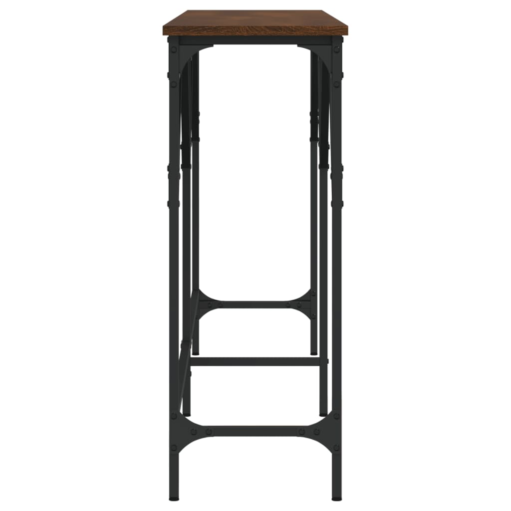 vidaXL Console Table Brown Oak 180x29x75 cm Engineered Wood