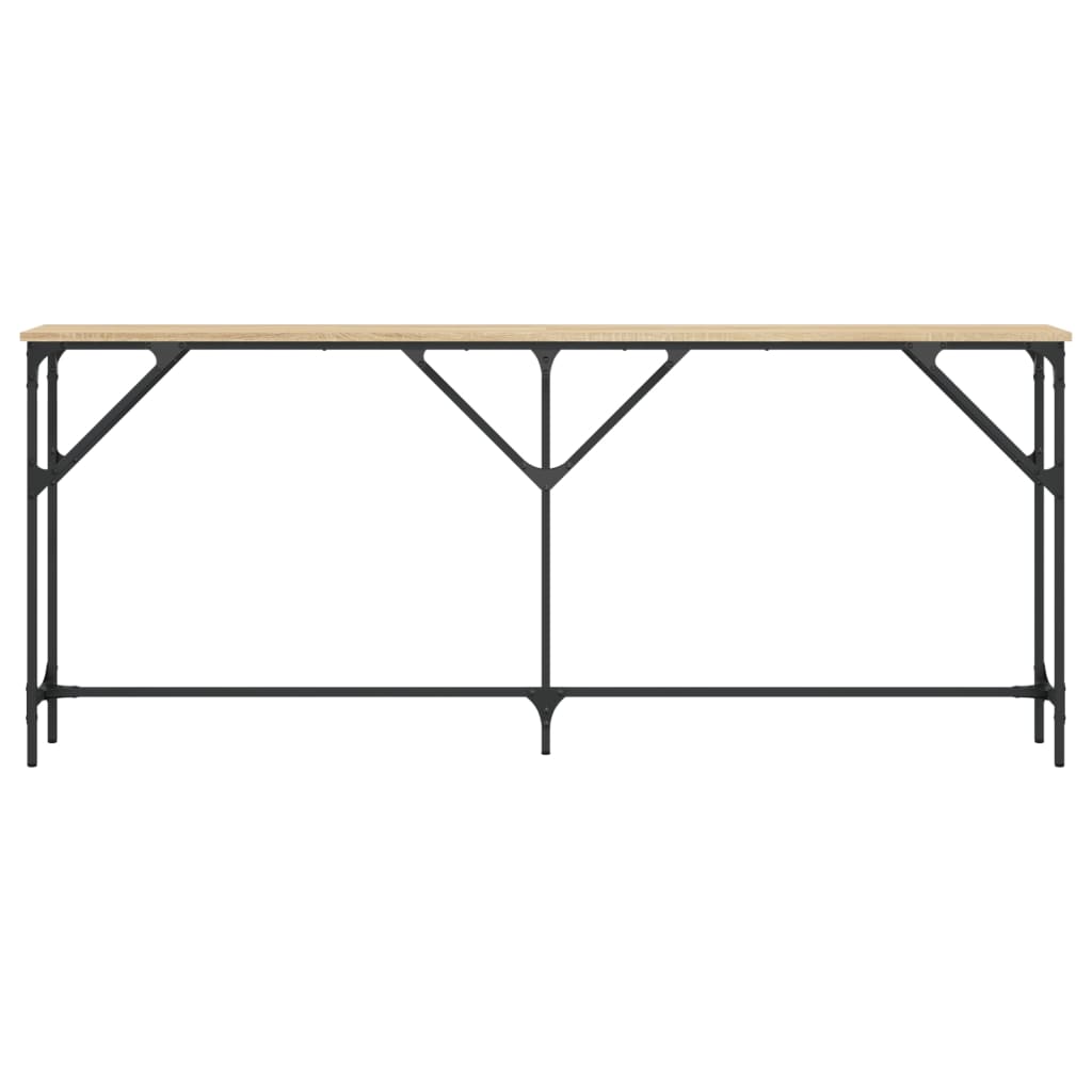vidaXL Console Table Sonoma Oak 180x23x75 cm Engineered Wood