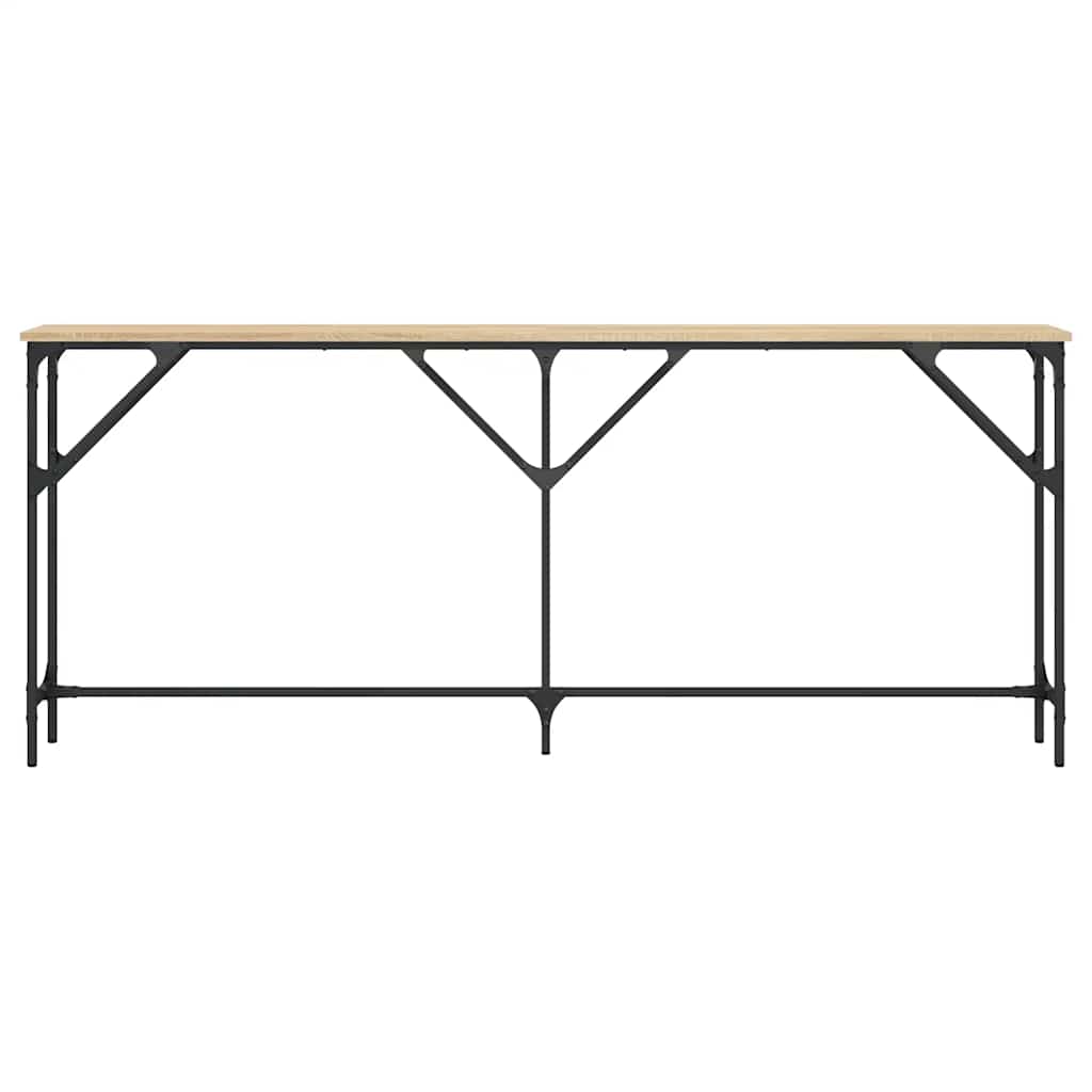 vidaXL Console Table Sonoma Oak 180x23x75 cm Engineered Wood