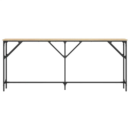 vidaXL Console Table Sonoma Oak 180x23x75 cm Engineered Wood