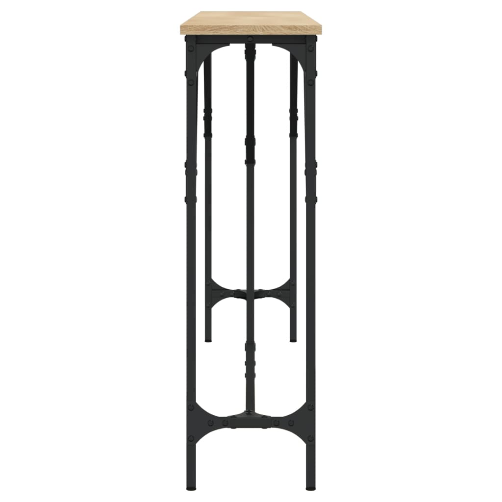 vidaXL Console Table Sonoma Oak 180x23x75 cm Engineered Wood