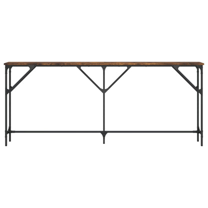 vidaXL Console Table Smoked Oak 180x23x75 cm Engineered Wood