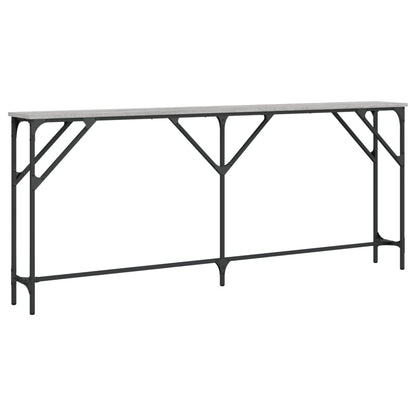 vidaXL Console Table Grey Sonoma 180x23x75 cm Engineered Wood