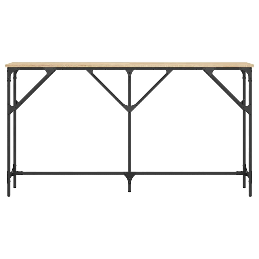 vidaXL Console Table Sonoma Oak 140x23x75 cm Engineered Wood