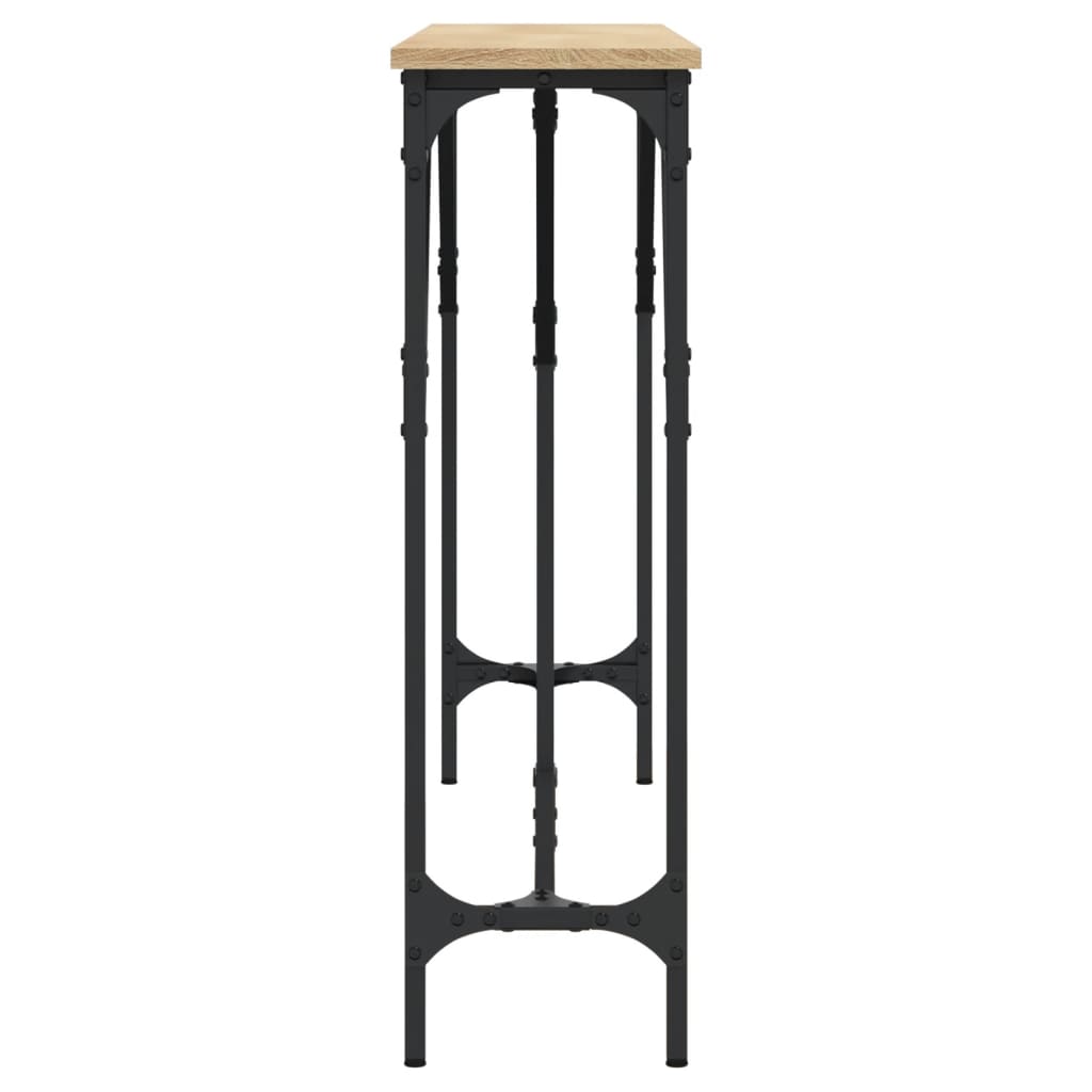 vidaXL Console Table Sonoma Oak 140x23x75 cm Engineered Wood