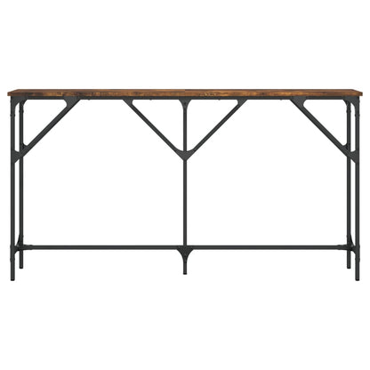 vidaXL Console Table Smoked Oak 140x23x75 cm Engineered Wood