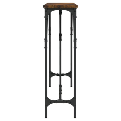 vidaXL Console Table Smoked Oak 140x23x75 cm Engineered Wood