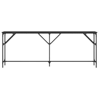 vidaXL Console Table | Black | Engineered wood | 200x29x75 cm