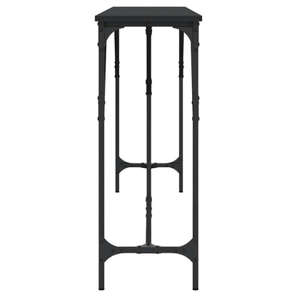 vidaXL Console Table | Black | Engineered wood | 200x29x75 cm