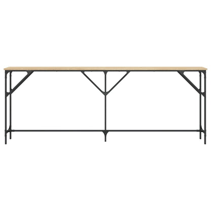 vidaXL Console Table Sonoma Oak 200x29x75 cm Engineered Wood