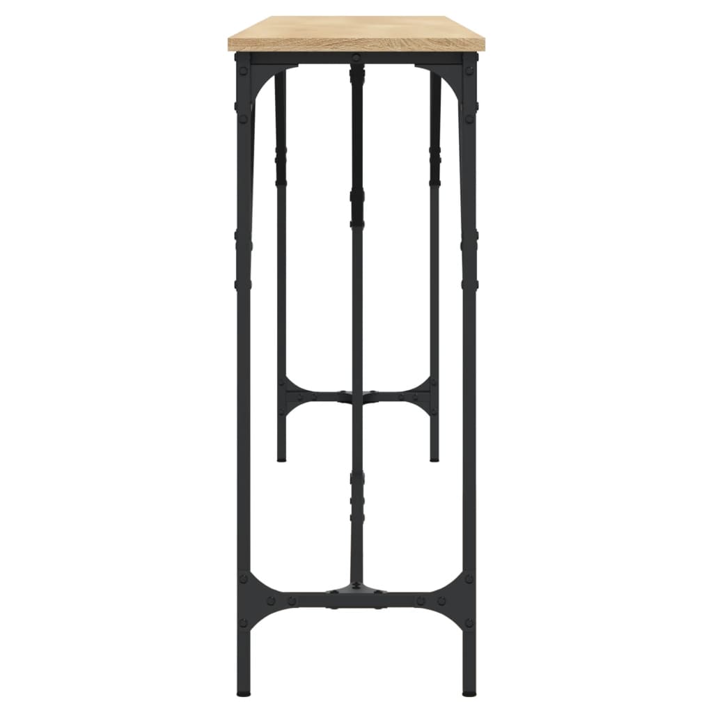 vidaXL Console Table Sonoma Oak 200x29x75 cm Engineered Wood