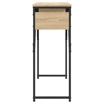 vidaXL Console Table with Shelf Sonoma Oak 105x30x75cm Engineered Wood