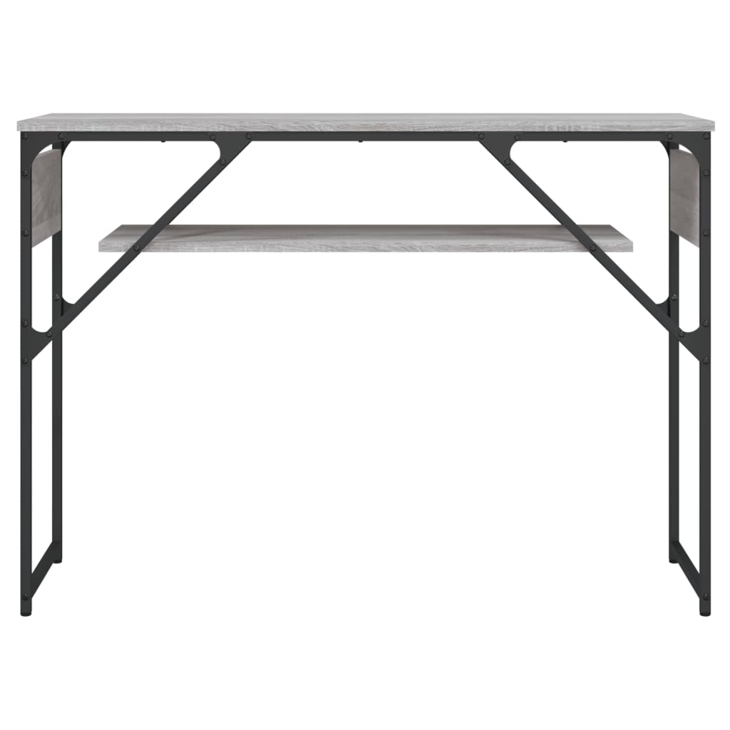 vidaXL Console Table with Shelf Grey Sonoma 105x30x75cm Engineered Wood