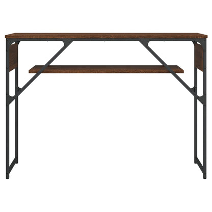 vidaXL Console Table with Shelf Brown Oak 105x30x75cm Engineered Wood