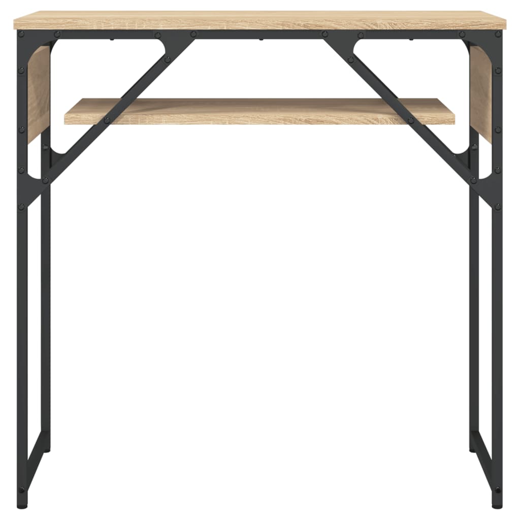 vidaXL Console Table with Shelf Sonoma Oak 75x30x75cm Engineered Wood