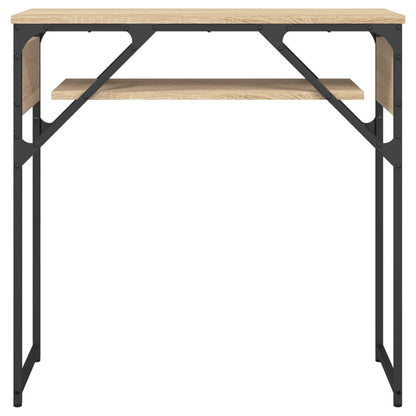 vidaXL Console Table with Shelf Sonoma Oak 75x30x75cm Engineered Wood