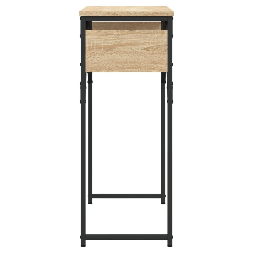vidaXL Console Table with Shelf Sonoma Oak 75x30x75cm Engineered Wood