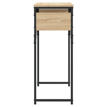 vidaXL Console Table with Shelf Sonoma Oak 75x30x75cm Engineered Wood