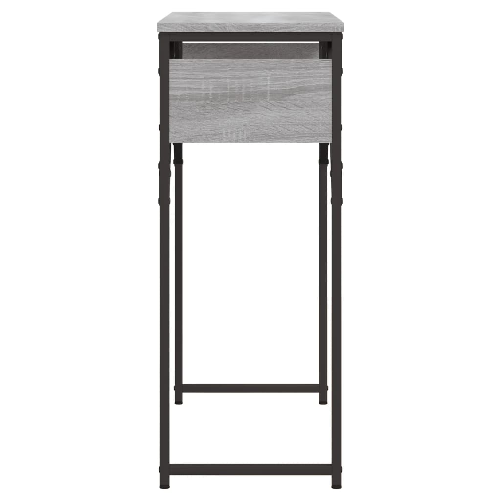 vidaXL Console Table with Shelf Grey Sonoma 75x30x75cm Engineered Wood