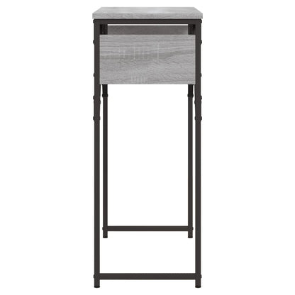 vidaXL Console Table with Shelf Grey Sonoma 75x30x75cm Engineered Wood