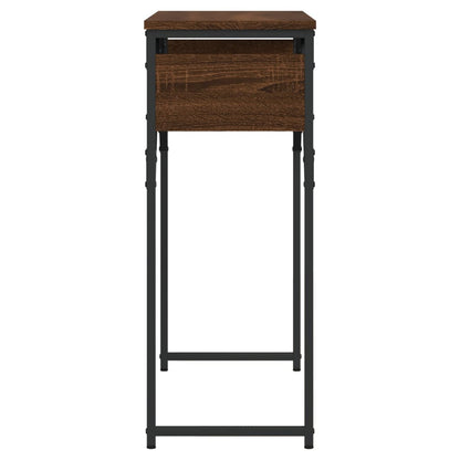 vidaXL Console Table with Shelf Brown Oak 75x30x75cm Engineered Wood