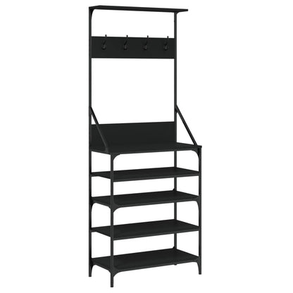 vidaXL Clothes Rack | Black | Engineered wood, metal | Medium | Clothes Rack