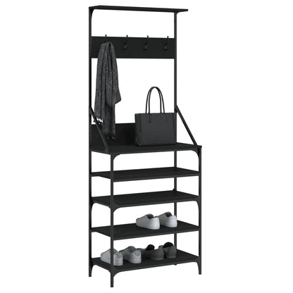 vidaXL Clothes Rack | Black | Engineered wood, metal | Medium | Clothes Rack