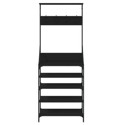 vidaXL Clothes Rack | Black | Engineered wood, metal | Medium | Clothes Rack