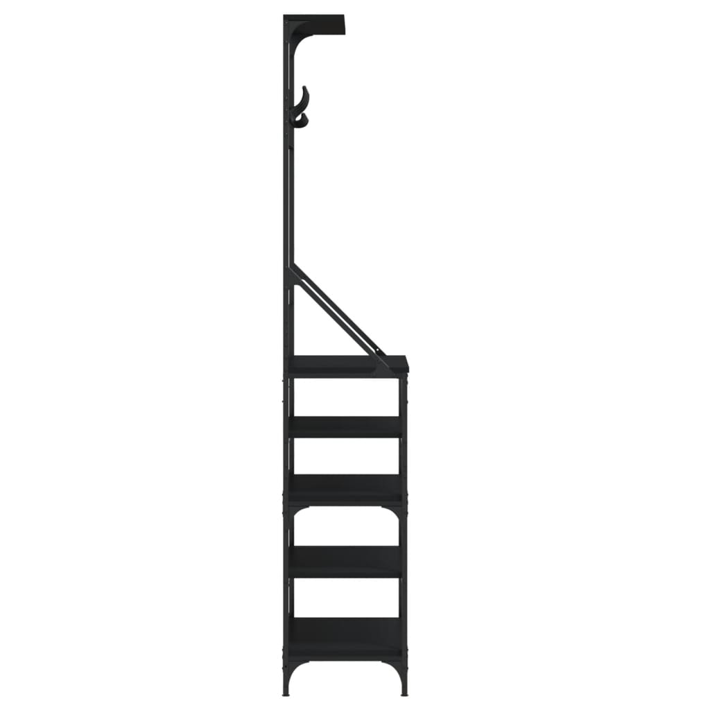 vidaXL Clothes Rack | Black | Engineered wood, metal | Medium | Clothes Rack